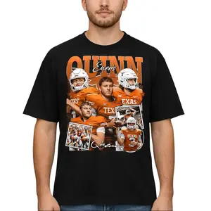 Quinn Ewers T-Shirt, Vintage Football Tee, Game Day Fan Shirt, Unisex Sports Graphic Gift