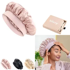 Blissy Silk Halo Bonnet – 100% Mulberry Silk – Anti-Frizz Hair Protection – Extends Blowouts Blissy Silk Halo Bonnet – 100% Mulberry Silk – Anti-Frizz Hair Protection – Extends Blowouts