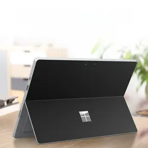Carbon Fiber Skin Sticker for Microsoft Surface Pro 3/4/5/6/7/8/9/X, Surface Book 1/2/3, Surface Laptop/Tablet, Reusable No Residue Back Protector Film, Anti-Scratch Full Coverage Wrap Decal for Surface Devices