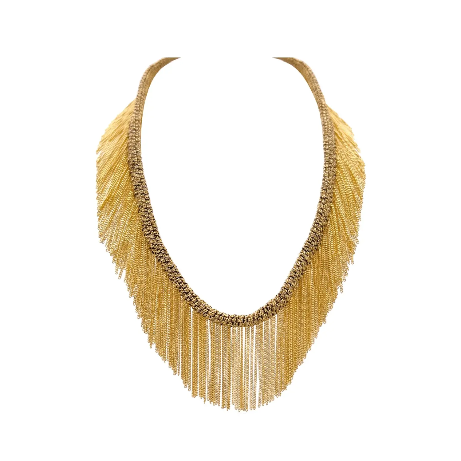 Morocco Silk Fringe Necklace