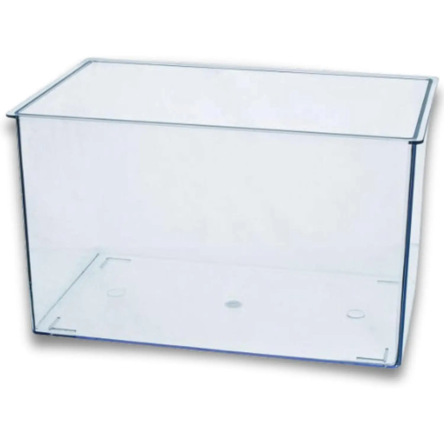 Eisco Labs Aquarium Tank 1.75 Gallon Large Molded Plastic Terrarium Clear Polycarbonate Fish Tank with UV Protectant 10.25 x 6.5 x 6.25 Inch