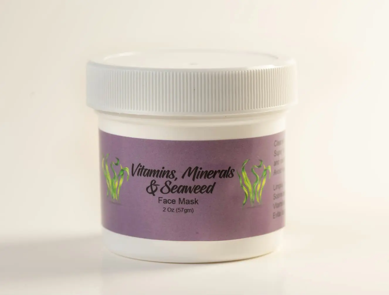 Vitamins, Minerals, and Seaweed Face Mask - Hydrating and Nourishing Formula - 2 Oz - Skincare - Skin Repair, Comfort