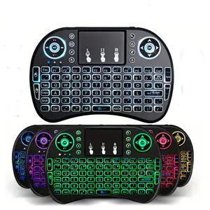 Upgraded Backlit Keyboard Wireless  2.4GHz Keyboard Touchable Portable with Touchpad Mouse and Built-in Rechargeable Battery For Google Smart TV Android Box Windows Laptop Rechargeable Backlight Keyboard