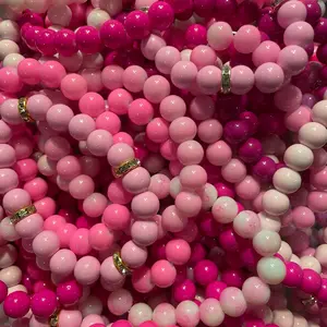 Handmade Jewelry Pretty Pink Bracelet Trendy Fashion Jewelry