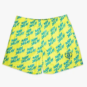 BASEBALL LIFESTYLE Rain Delay Shorts - Yellow Blue - Youth & Adult Sizes