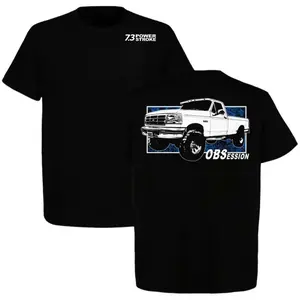 73 OBS Ford Power T-Shirt – 2-Sided Graphic Tee for Classic Truck Fans, Unisex Cotton Top, Streetwear for Car Lovers