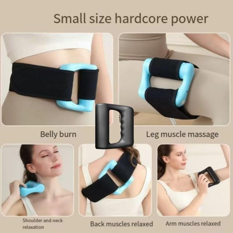 New Magic Ring Mini Massage Gun Myofascial Roller, Muscle Relaxation Vibration Machine, Ergonomic Design, Elastic Waistband, Home Fitness Use massage  gun  factory Perfect Present for Man/Woman/Family, Christmas Gift