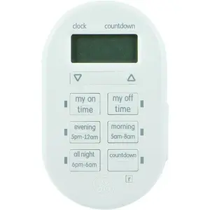 212 MAIN MyTouchSmart Indoor Plug-In Digital Timer - Model 26892, LCD Display, UL Listed, Automation Control, Compatible Bulbs, Easy Setup