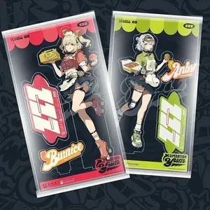 Anime Zenless Zone Zero Anby Demara Burnice White Bangboo Acrylic Figure Stand Model Desk Display Cosplay Standing Exhibit Gift