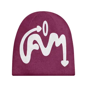 Angeli Vel Mali "Temple Burgundy" Beanie
