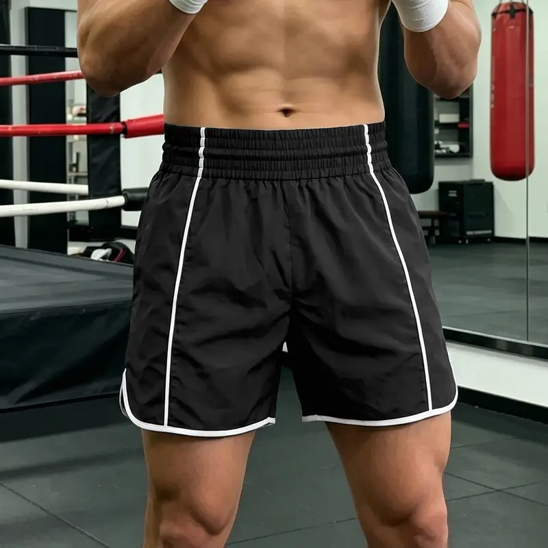 INCERUN Men's Summer Fashion Quick-Dry Elastic Waist Sports Shorts for Soccer, Running, Boxing, Cycling & Swimming