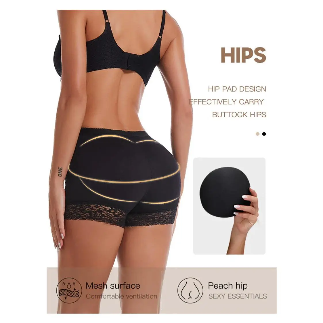 Viral FAKE ASS Butt Lifter & Hip Enhancer, Booty Shaper Padded Underwear Panty Women'S