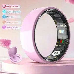 Fashion Ceramic Smart Ring - Sleep and Activity Monitor. Sleep monitoring, heart rate monitoring, blood oxygen monitoring, health activity tracking, water-resistant, Bluetooth ring.