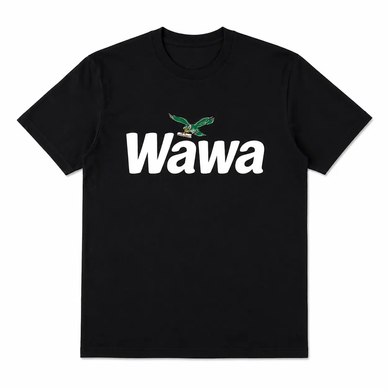 Men's Wawa Eagles Football Team Fan Short-Sleeve T-Shirt - 100% Cotton Casual Unisex Round Neck Graphic Streetwear, Game Day Gift