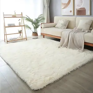 Ultra Soft Solid Color Plush Area Rug, Long Pile Carpet for Living Room, Bedroom, and Window Sill, Cozy Floor Mat for Home Decor, Indoor Floor Rug, Modern Area Rug