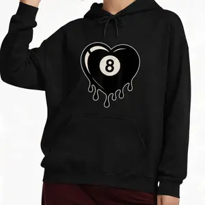 Billiards Enthusiasts’ Choice – Heart of the Drip 8 Retro Billiard Table Hoodie