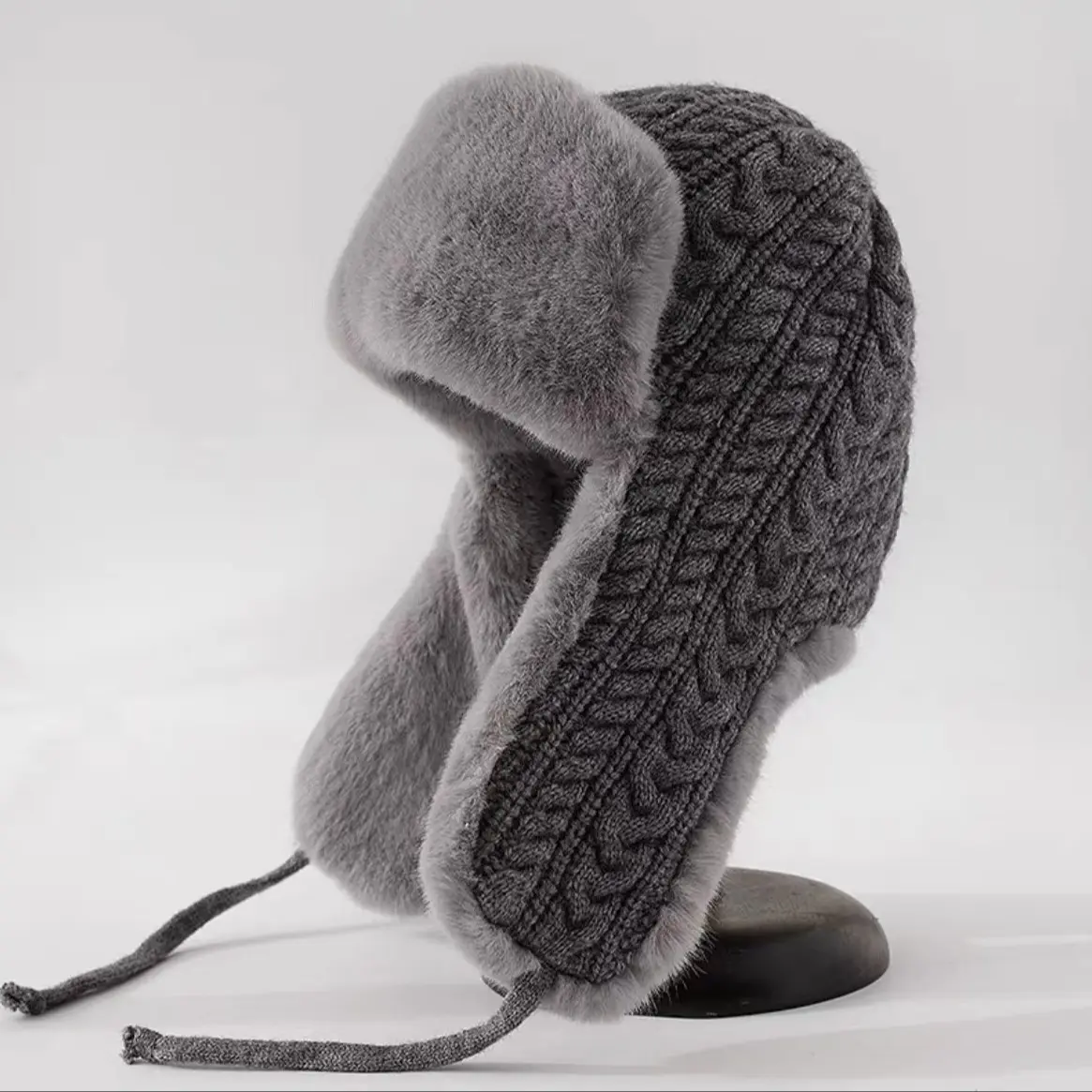 Five Color Options, Long Ear Warm Knitted Woolen Hat, Winter Cycling Warmth, Thick and Cozy, Fall & Winter Accessories, Knit Hats
