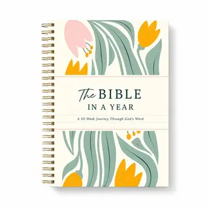 The Bible In A Year for Women – 52-Week Spiral Bound Bible Study & Devotional, Daily Scripture Reading and Reflection Guide, Chronological One Year Bible Journey Companion for Christian Women Hardcover Journal Weekly Planner Notepad Interactive Notebook C