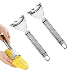Upgraded Corn Peeler, Stainless Steel Corn Cob Stripper Tool Corn Thresher from the Cob, Fast Corn Cob Separator