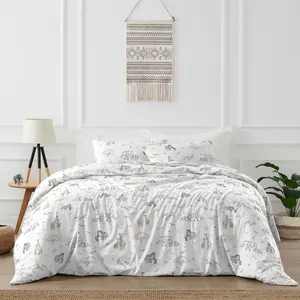 Sweet Jojo Designs Full/Queen Comforter Bedding Set Serengeti Animals Multicolor 3pc
