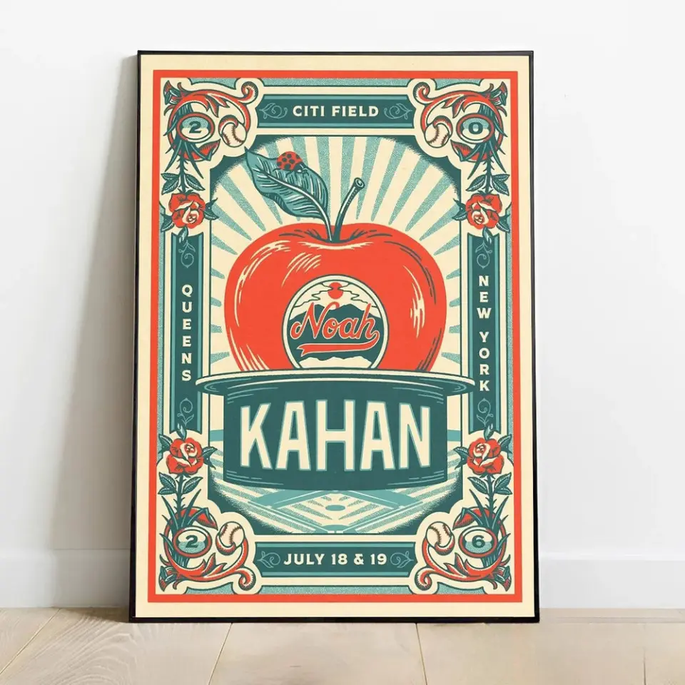 [SALE OFF 50%] Noah Kahan x NY Mets Great Divide Tour 2026 Citi Field Special Decor Poster, Home Decor Wall Art Print