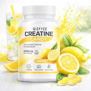 Creatine Chews 5000mg – Lemon Flavor | Micronized Creatine Monohydrate, 90 Chewable Tablets | Energy, Strength & Workout Performance | No Mixing Required