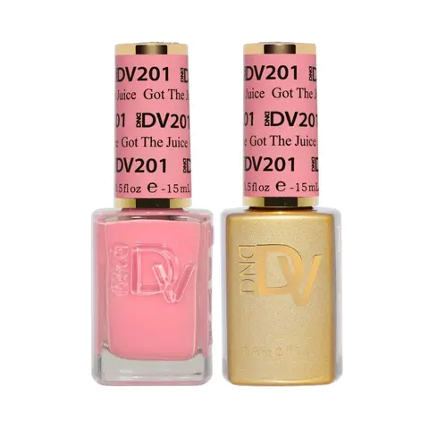 DND DIVA Color Gel Nail Polish Cosmetic - 15ml Bottle, Topcoat Included, Shades #201-290 (Nail Care Product)