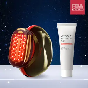 JMOON Microcurrent Facial Device, M30U Red Light Therapy for Face, Safe Anti Aging Skin Care, 4 Modes, 5 Energy Levels for Full Face Lift and Ideal for Smile Lines, Eyes, and Forehead (Red)
