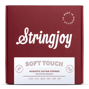 Stringjoy 10.5-47 Soft Touch Naturals - Phosphor Bronze Acoustic Guitar Strings