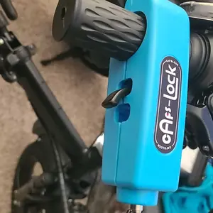 ABS Portable Anti-Theft Bike and Motorcycle Lock with Mechanical Knob Control, Includes 2 Keys, Enhances Vehicle Security