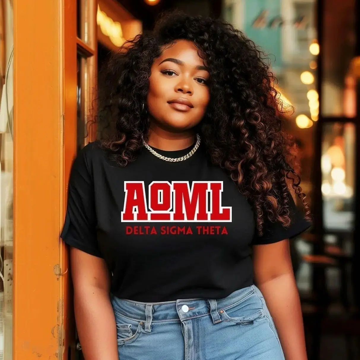 Delta Sigma Theta AOML T-Shirt, Sorority Greek Letter Graphic Tee, Sisterhood Paraphernalia Shirt, College Sorority Gift