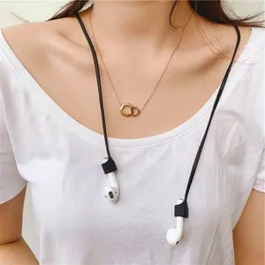 2/4Pcs Soft Silicone Earbuds Anti-Lost Strap, Elastic Wear Resistant Earphone Holder Cord, Skin-Friendly Odor-Free Sports Accessory, Wireless Earbuds Lanyard Compatible with AirPods 1 2 3 Pro for Running Hiking Camping Outdoor Daily Use