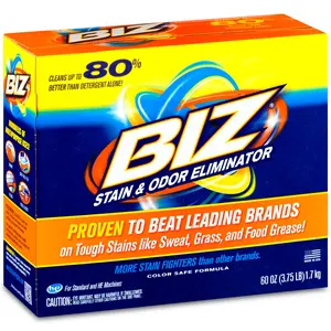 BIZ Powder 60 Oz/ Proven to beat leading brands detergent booster