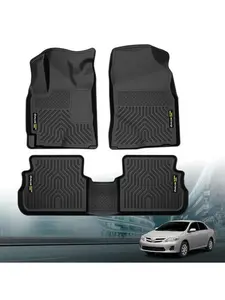TPE Floor Mats Liners Fit For 2009-2013 Toyota Corolla/Matrix 09-10 Pontiac Vibe