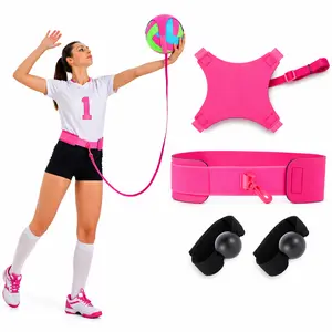 Volleyball Rebounder Trainer Belt Adjustable Waist Belt for Solo Practice Improve Serve Spike Training Indoor Outdoor Equipment
