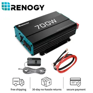 Renogy 700W 12V Pure Sine Wave Solar Inverter Off Grid Power Battery Converter