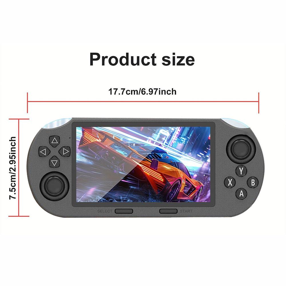 SF3000 Retro Gaming Console 64G, Handheld Video Games Console Preloaded 20000+ Retro Games 14+ Emulators, 4.5 Inch IPS HD Screen, 854*480 Resolution, 3000mAh Battery, 3D Dual Joystick  Protection