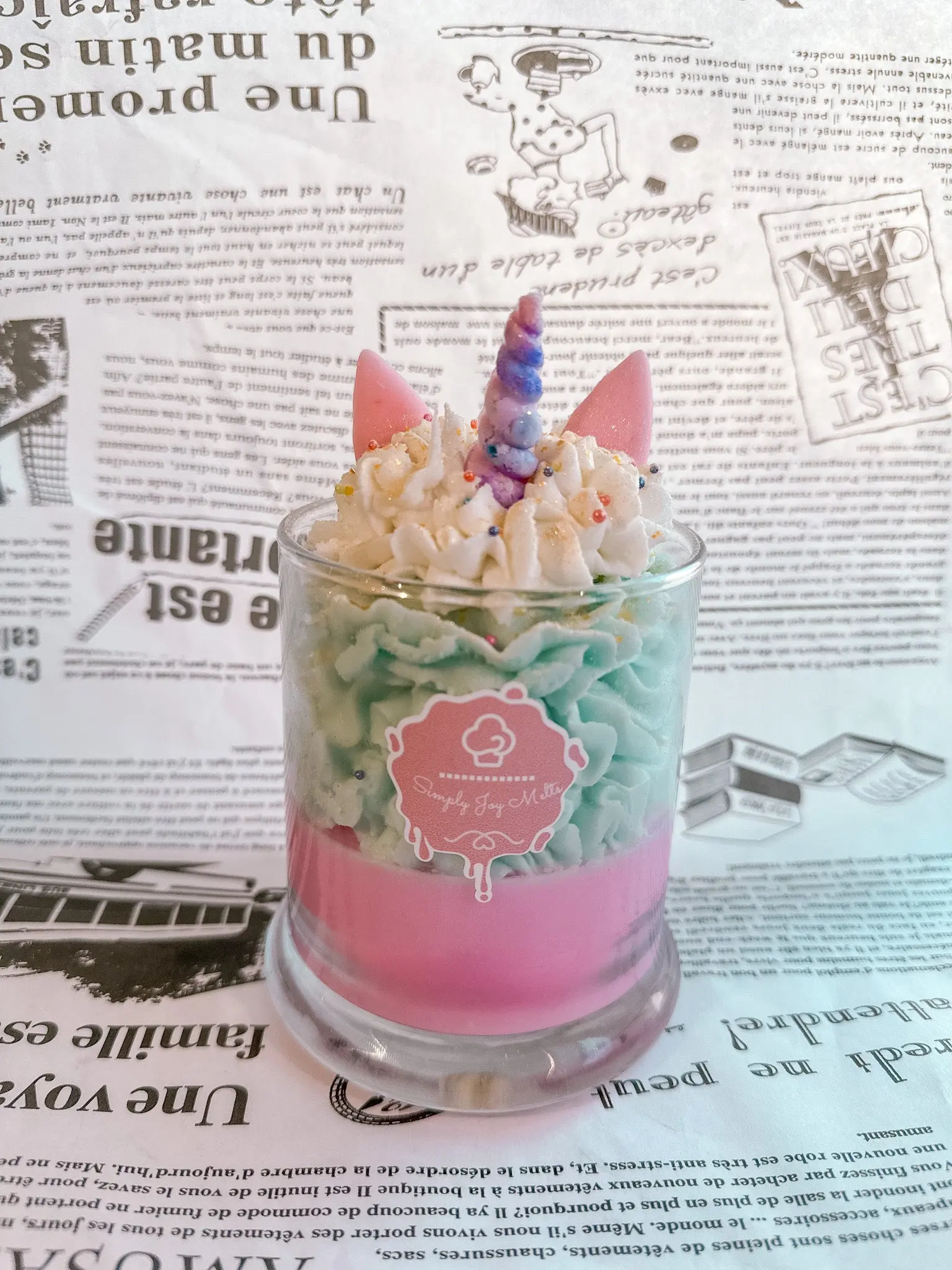 Unicorn candle Unicorn candle