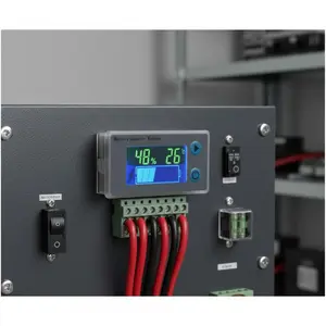 Programmable Battery Capacity Monitor | Lithium Battery Tester | LCD Display Voltage & Temperature Meter | 10-100V | Real-Time Percentage | Accurate Health Status | 12V 24V 36V 48V Universal for All Battery Types | Car Battery Tester