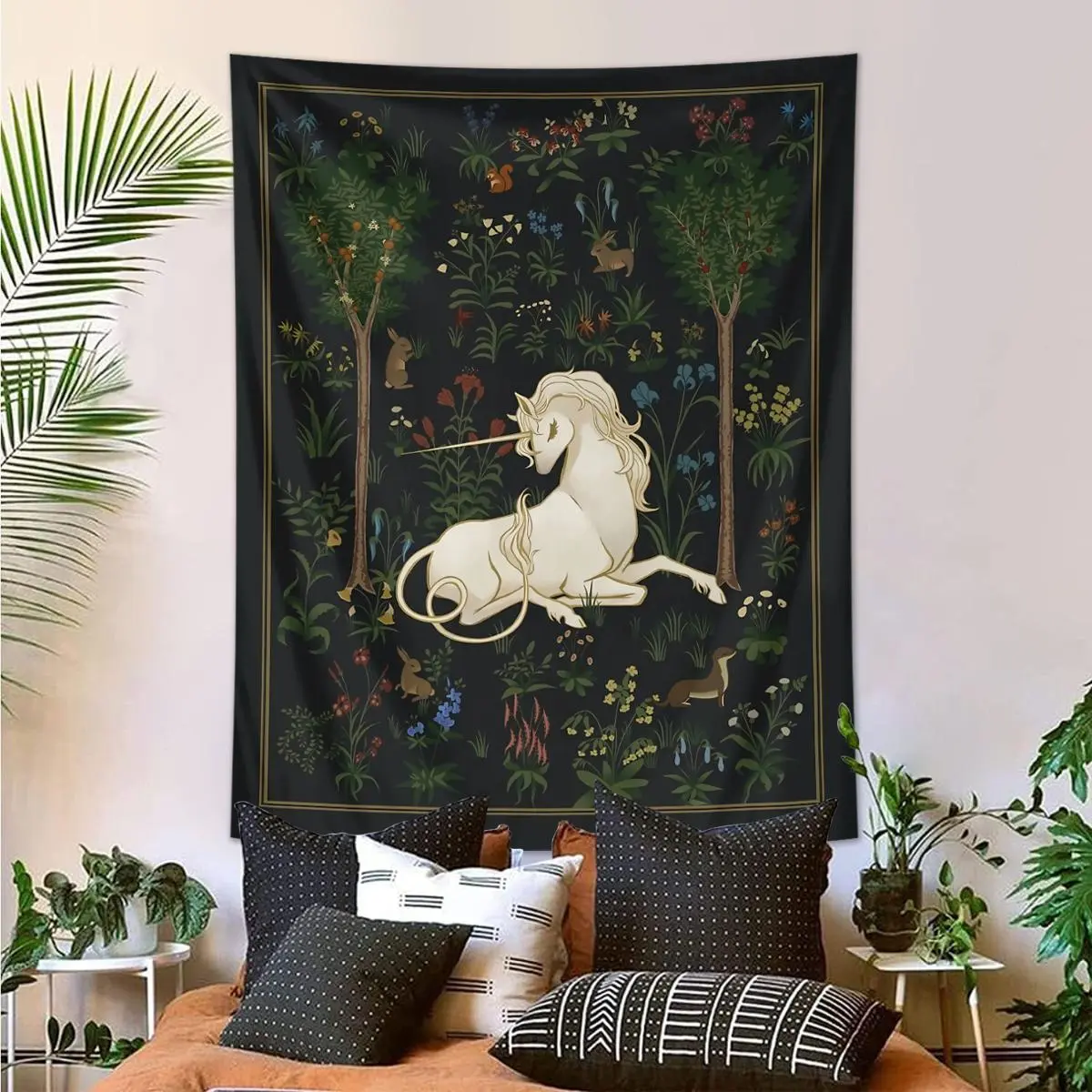 Unicorn Pattern Tapestry, Wall Hanging Decor for Home Living Room Bedroom, Wall Art Decor for Home Office Dormitory, Wall Tapestries, Decoration