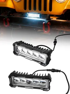 5 LED Laser Beam Light 12V/24v Universal Off-Road Fog Lamp Amber Dual Color Super Bright Spotlight Single Piece Led Car Lights Light Bar Car