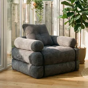 Large single recliner sofa, reading armrest sofa with pillow, cloud soft cushion, suitable for bedroom, living room sofa, study, no installation required, immediate use, bedroom decoration