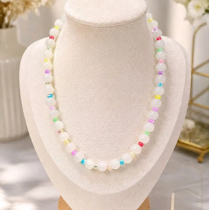 Moonlight Pastels Beaded Necklace