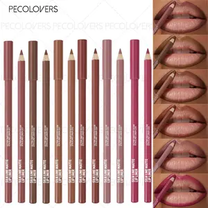 6pcs Berry Matte Set, Waterproof Long-lasting, Full Lip Contour, Nude Lipstick Pencil, Lip Cosmetics, Lip Liner Pencils
