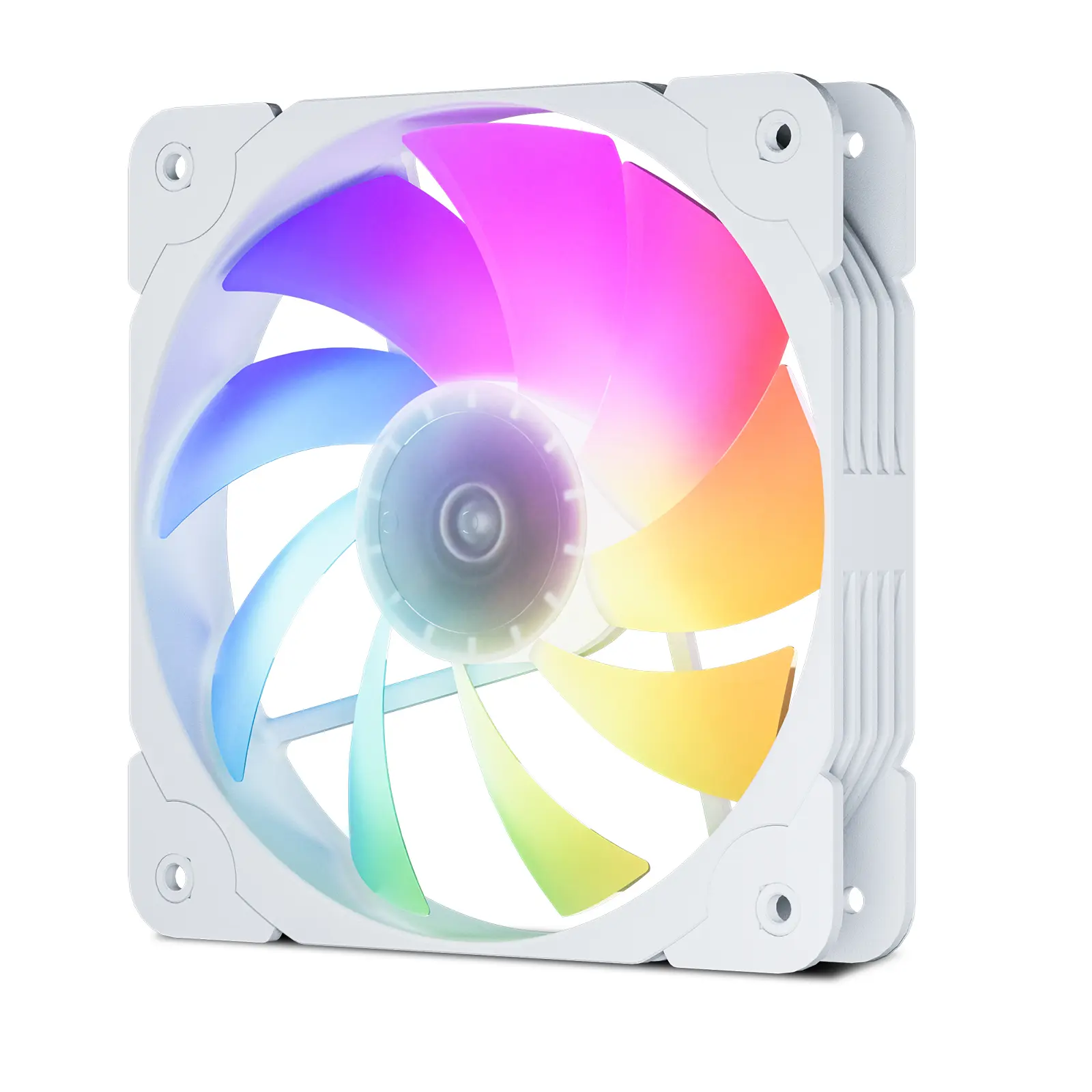 Vetroo SA-140 ARGB PWM Case Fan - 140mm Addressable RGB Lighting with Motherboard Sync, Includes Controller, Ultra-Quiet 1200 RPM Hydraulic Bearing for Premium PC Cooling