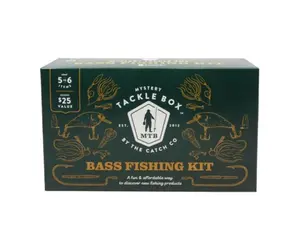 Mystery Tackle Box Regular Bass Fishing Lure Kit Freshwater, 1-Count (5 to 6 items Assorted around $25)) fun, EXCLUSIVE PRODUCTS, Fish species Bass, Largemouth Bass, Smallmouth Bass