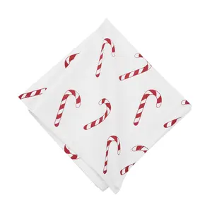 Candy Cane Wishes Napkin Set of 6 by Valerie