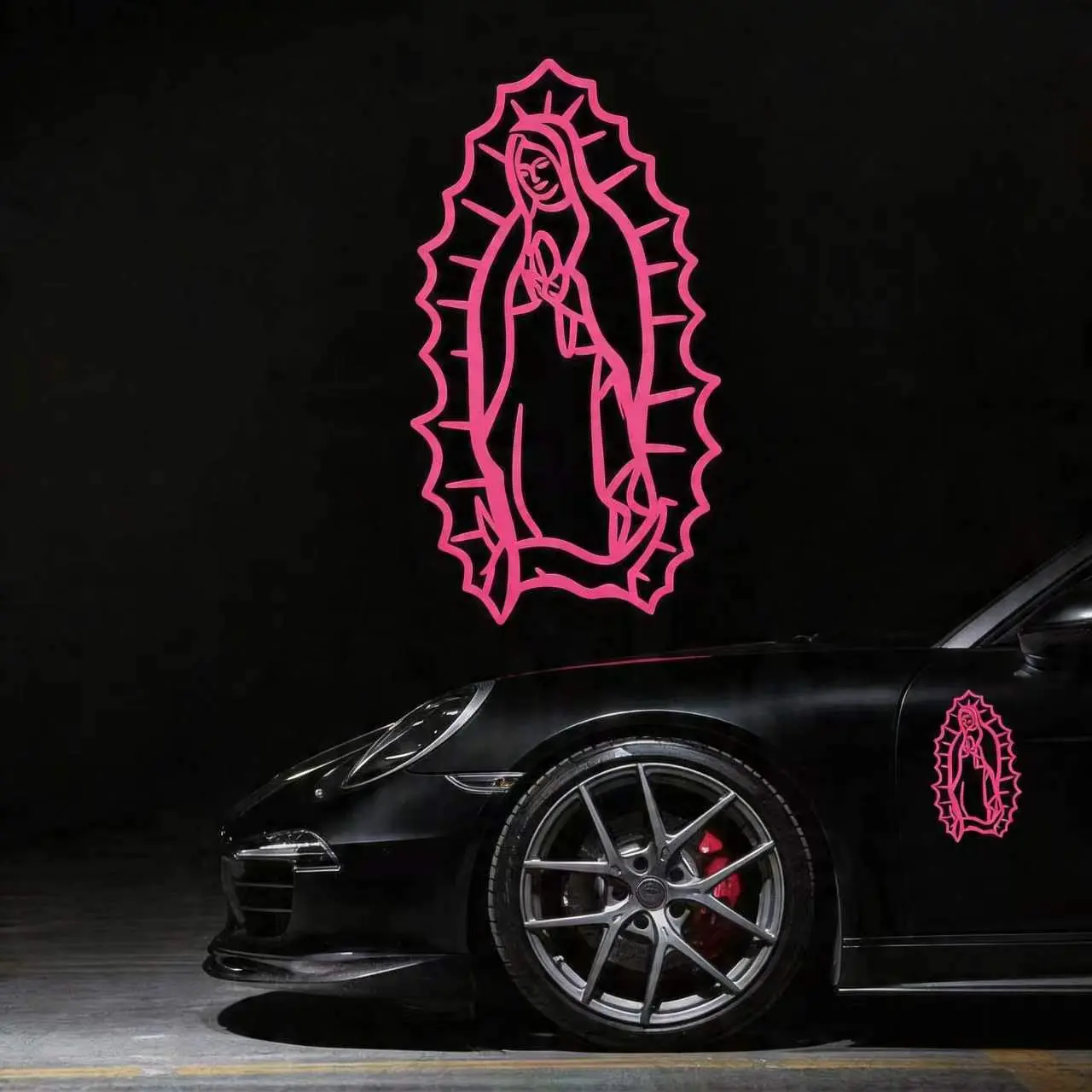 Virgin Mary Guadalupe Decal – Religious Car Window Sticker, Faith Vinyl Decal for Car, Laptop, Helmet, Home Decor
