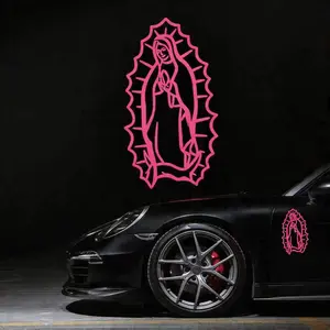 Virgin Mary Guadalupe Decal – Religious Car Window Sticker, Faith Vinyl Decal for Car, Laptop, Helmet, Home Decor