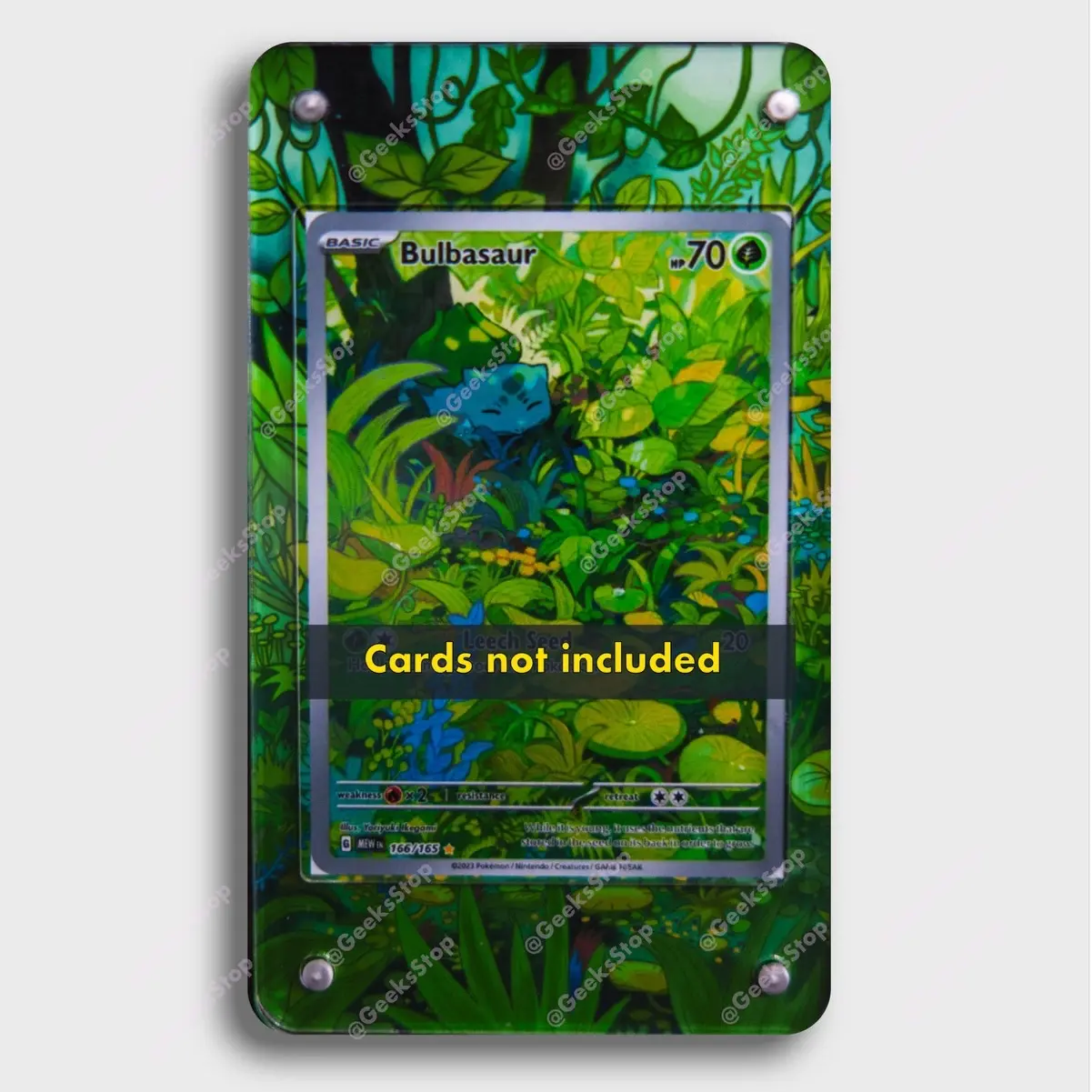 Bulbasaur Extended Art Acrylic Holder for Pokemon Card